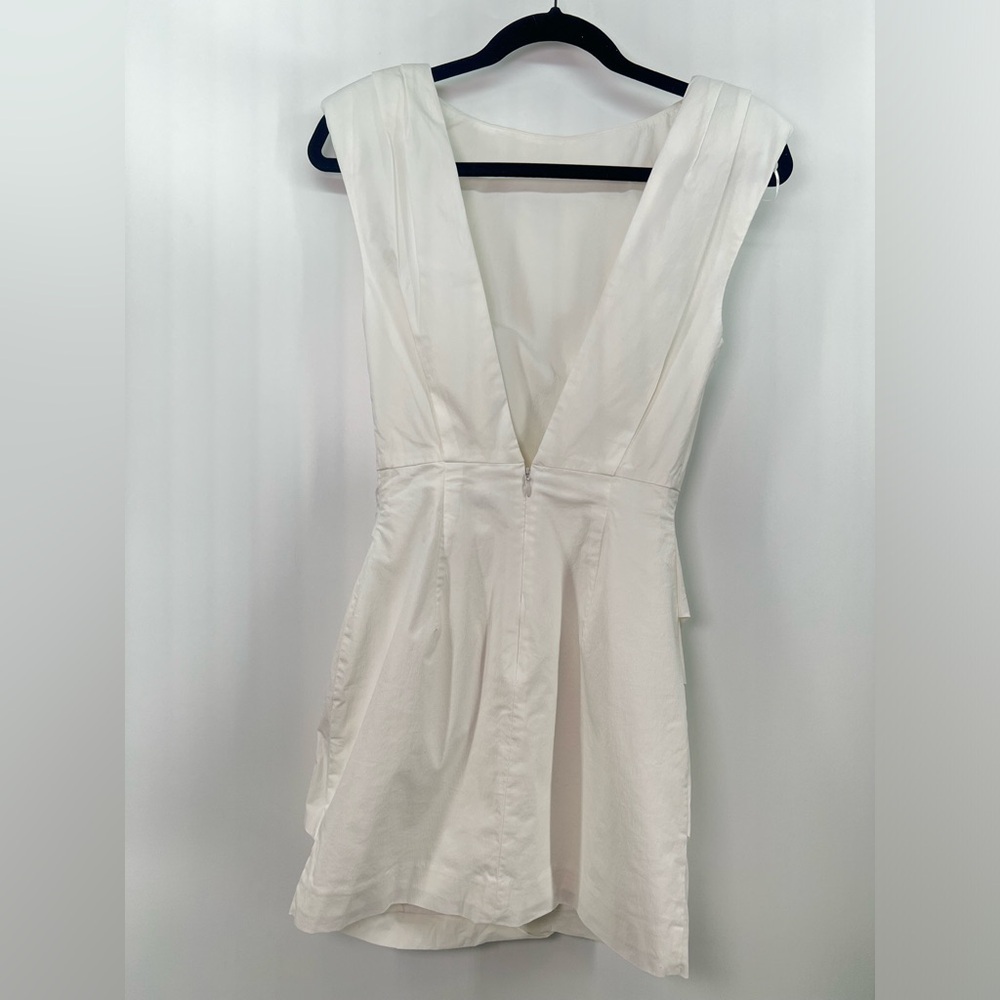 NWT ST.AGNI Bateau Tuck Mini Dress White Sleeveless XS Extra Small - Picture 7 of 10